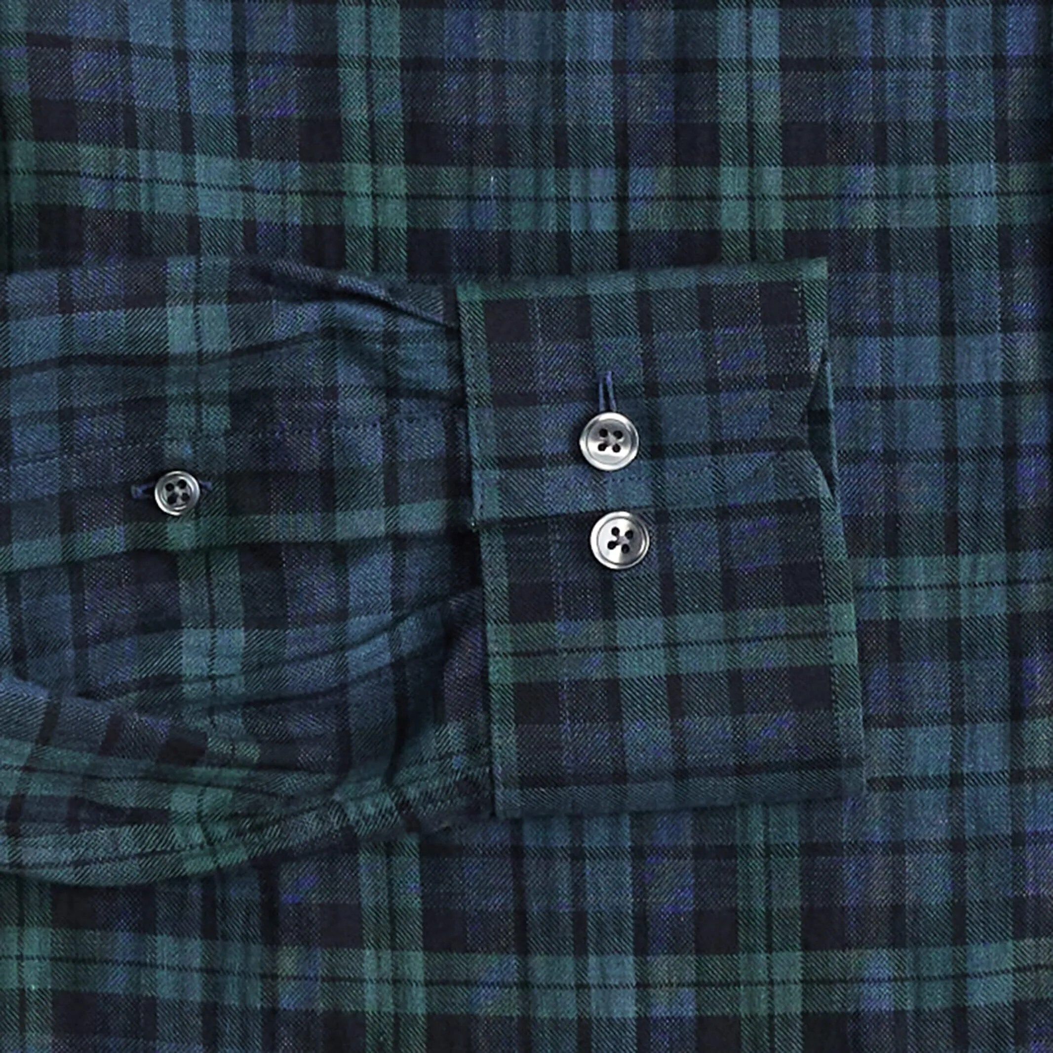 The Evergreen Esler Brushed Plaid Custom Shirt