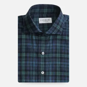 The Evergreen Esler Brushed Plaid Custom Shirt