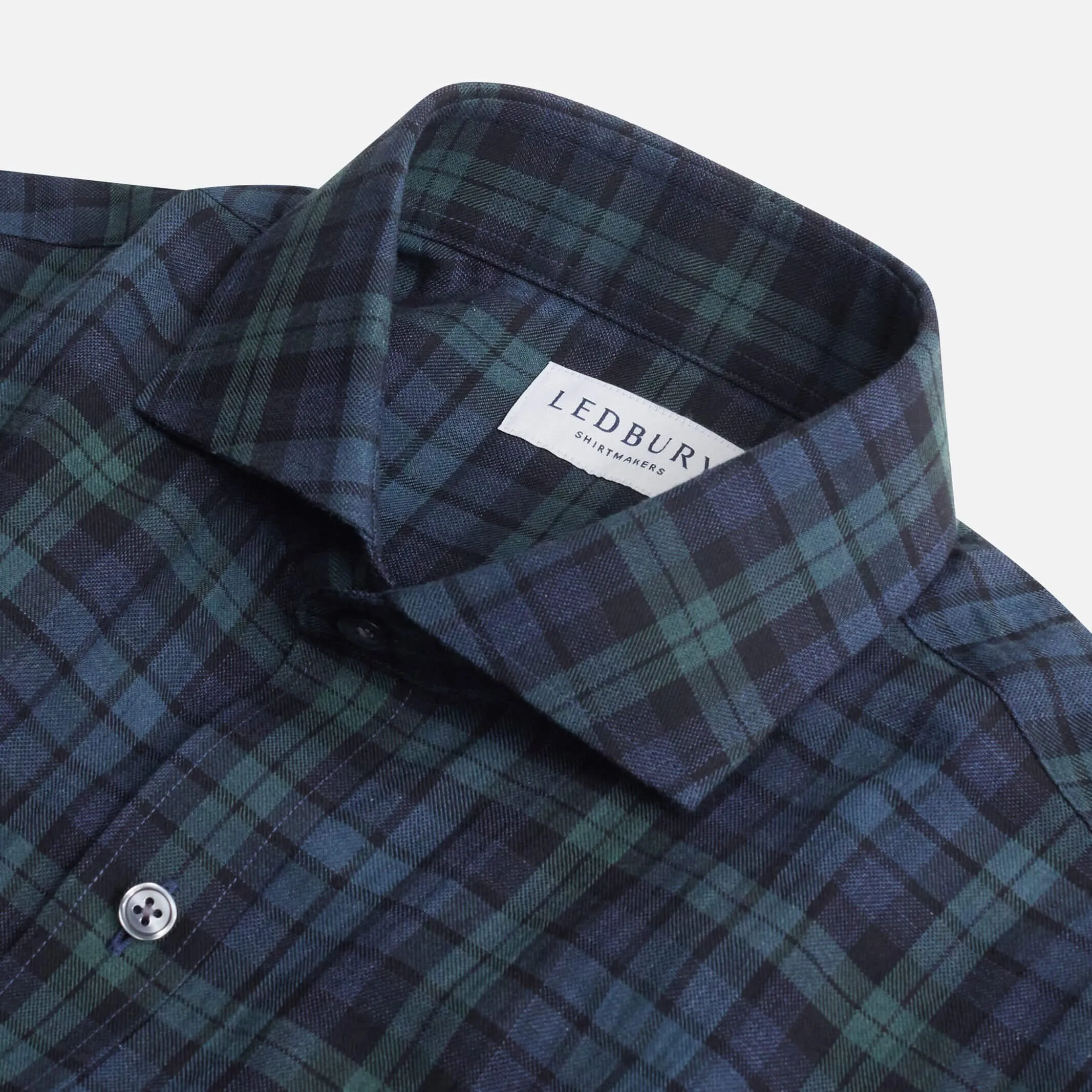 The Evergreen Esler Brushed Plaid Custom Shirt