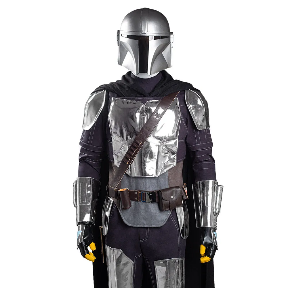 The Mando S2 Beskar Armor Halloween Carnival Suit Cosplay Costume Coat Uniform Outfit