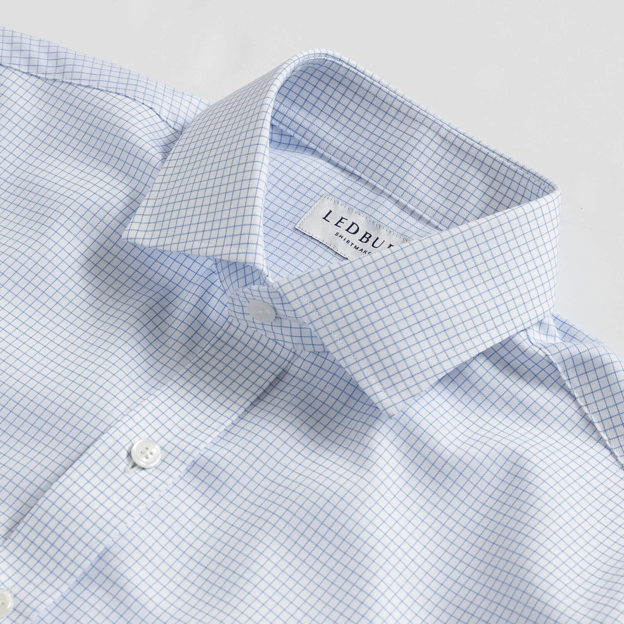 The Sky Blue Faber Non Iron Twill Custom Shirt