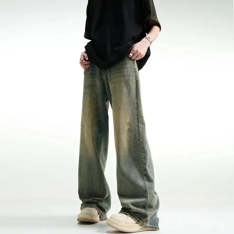 TrendFashion Distressed Vintage Blue Jeans