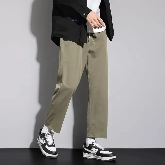 TrendMode Herren Sommerhosen mit Elastischem Bund und Kordelzug