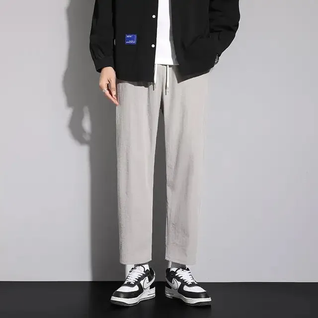 TrendMode Herren Sommerhosen mit Elastischem Bund und Kordelzug