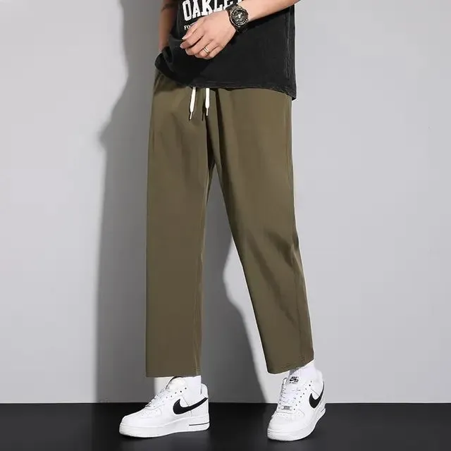 TrendMode Herren Sommerhosen mit Elastischem Bund und Kordelzug