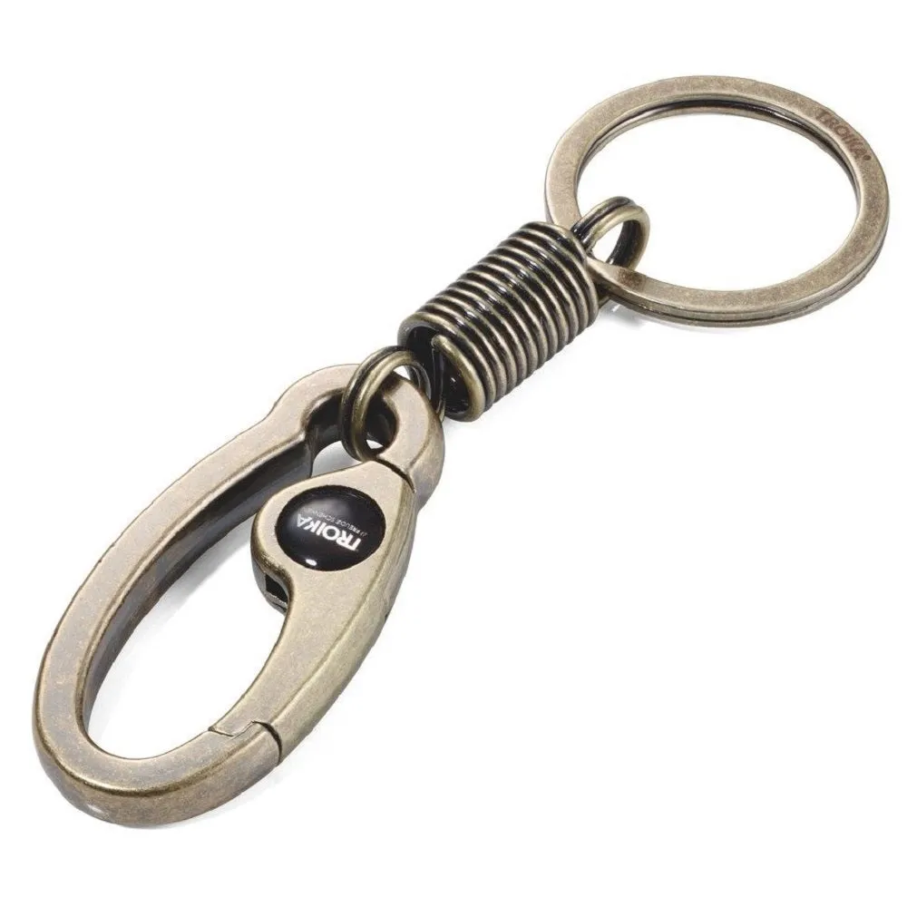 TROIKA Keyring BUNGEE – Antique Gold Colour