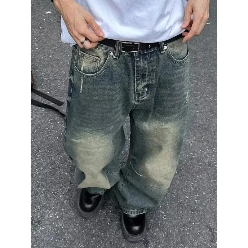 UrbanElegance Grenz überschreitende Jeans mit weitem Bein