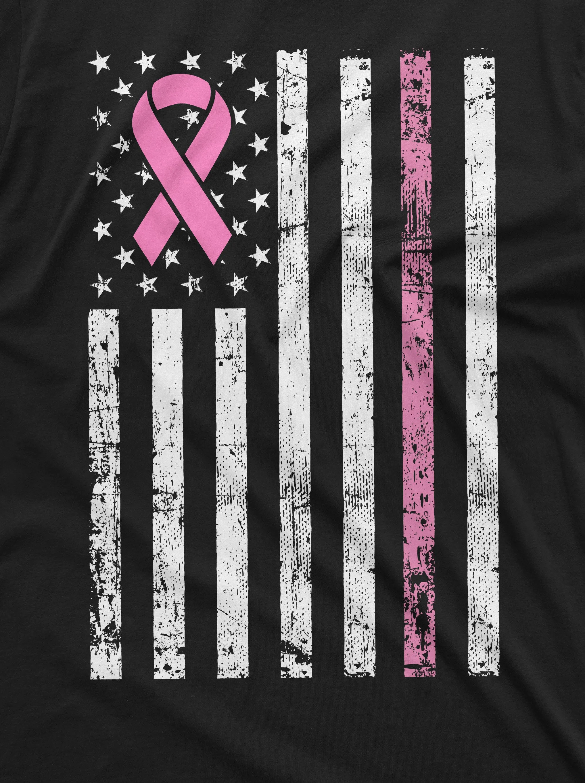 USA Flag Cancer awareness Ribbon T-shirt Mens Womens Unisex American Flag Awareness Tee Shirt Breast cancer day tee Shirt