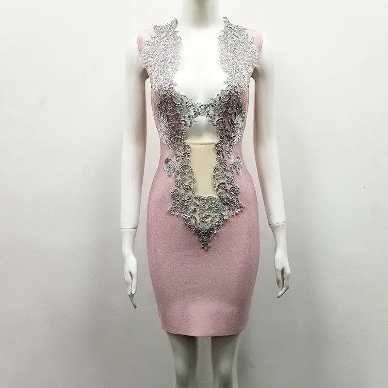 V Neck Bodycon Dresses