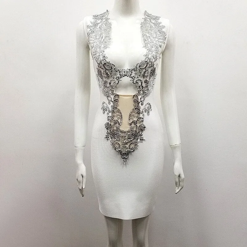 V Neck Bodycon Dresses