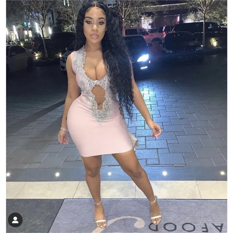 V Neck Bodycon Dresses