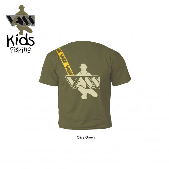 Vass Tackle Vass Kids Fishing T-Shirt - Yellow