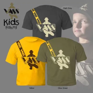 Vass Tackle Vass Kids Fishing T-Shirt - Yellow
