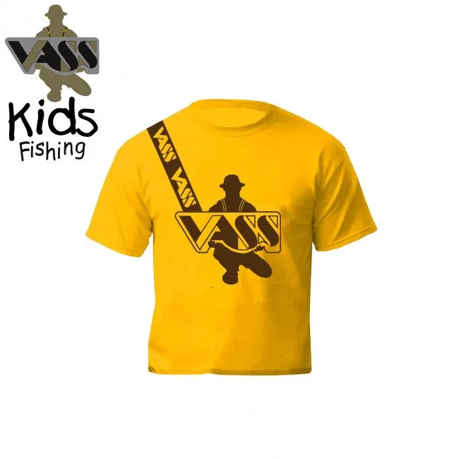 Vass Tackle Vass Kids Fishing T-Shirt - Yellow