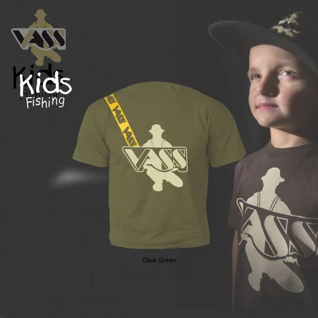 Vass Tackle Vass Kids Fishing T-Shirt - Yellow
