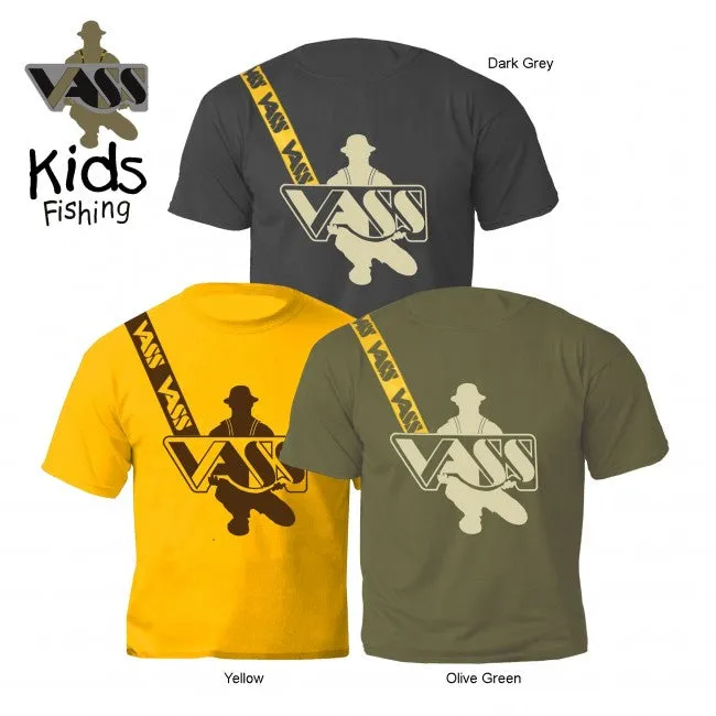 Vass Tackle Vass Kids Fishing T-Shirt - Yellow