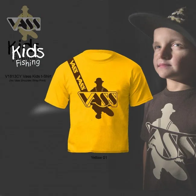 Vass Tackle Vass Kids Fishing T-Shirt - Yellow