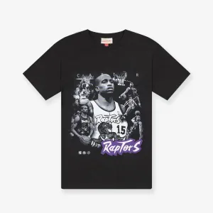 Vince Carter Toronto Raptors Player Photo Homage Tee - Faded Black