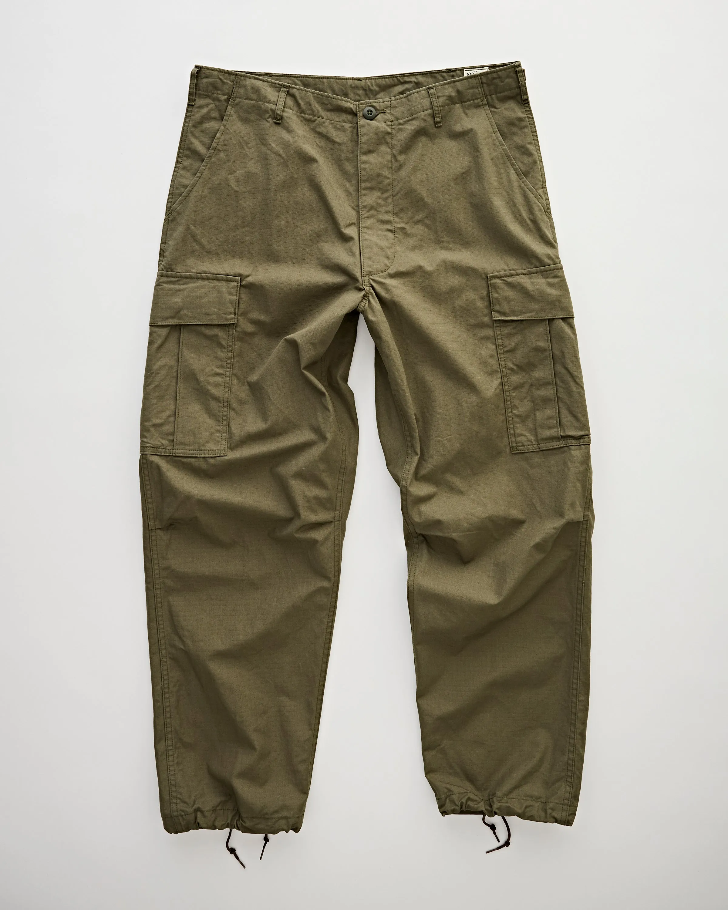 Vintage Fit 6 Pockets Cargo Pants Army Green