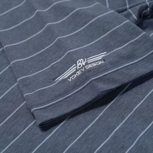 Vokey Design FJ Drirelease Open Stripe Jersey w/ Self Collar - Athletic Fit Polo Shirts