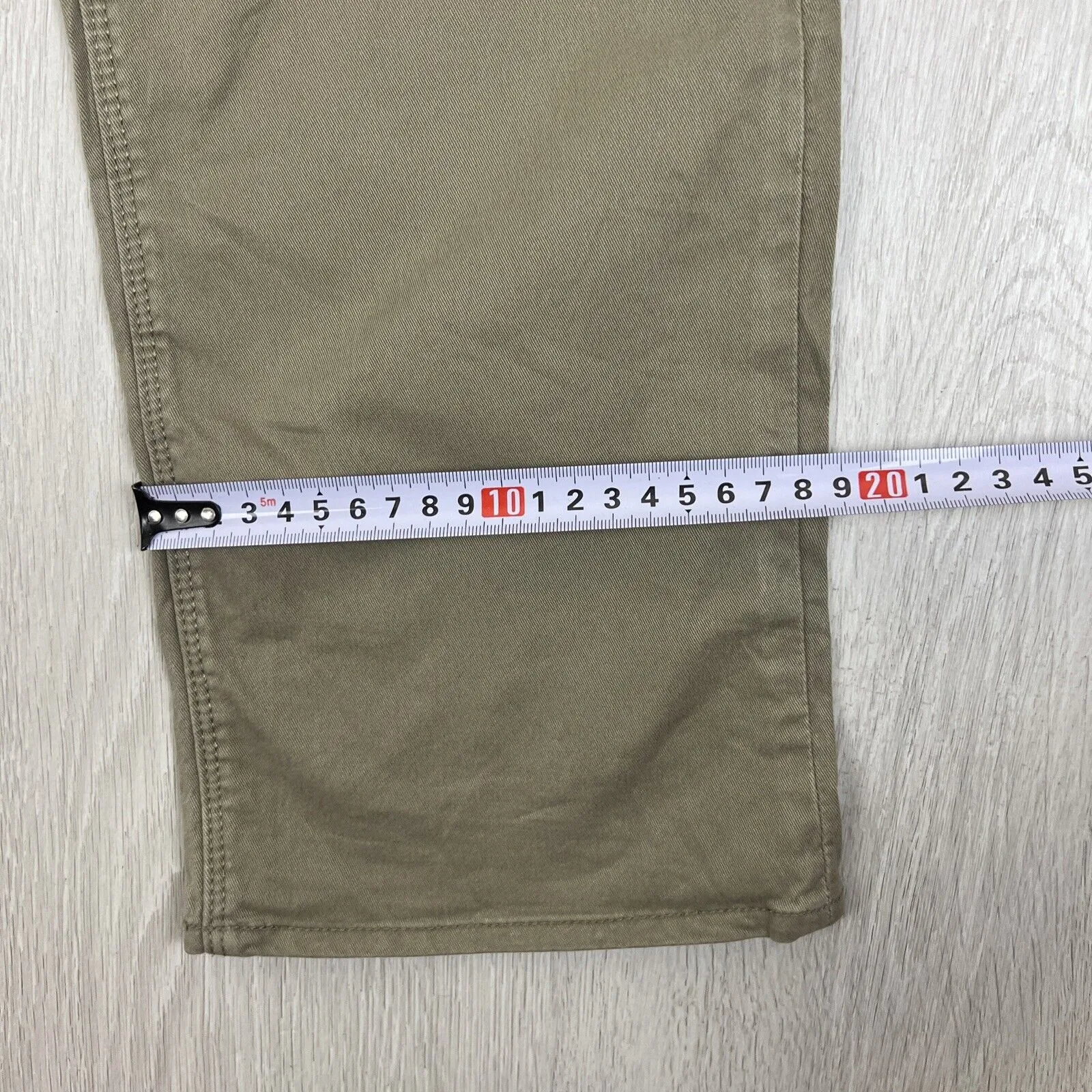 Volcom Solver Modern Straight Mens Brown Slim Chino Size 32