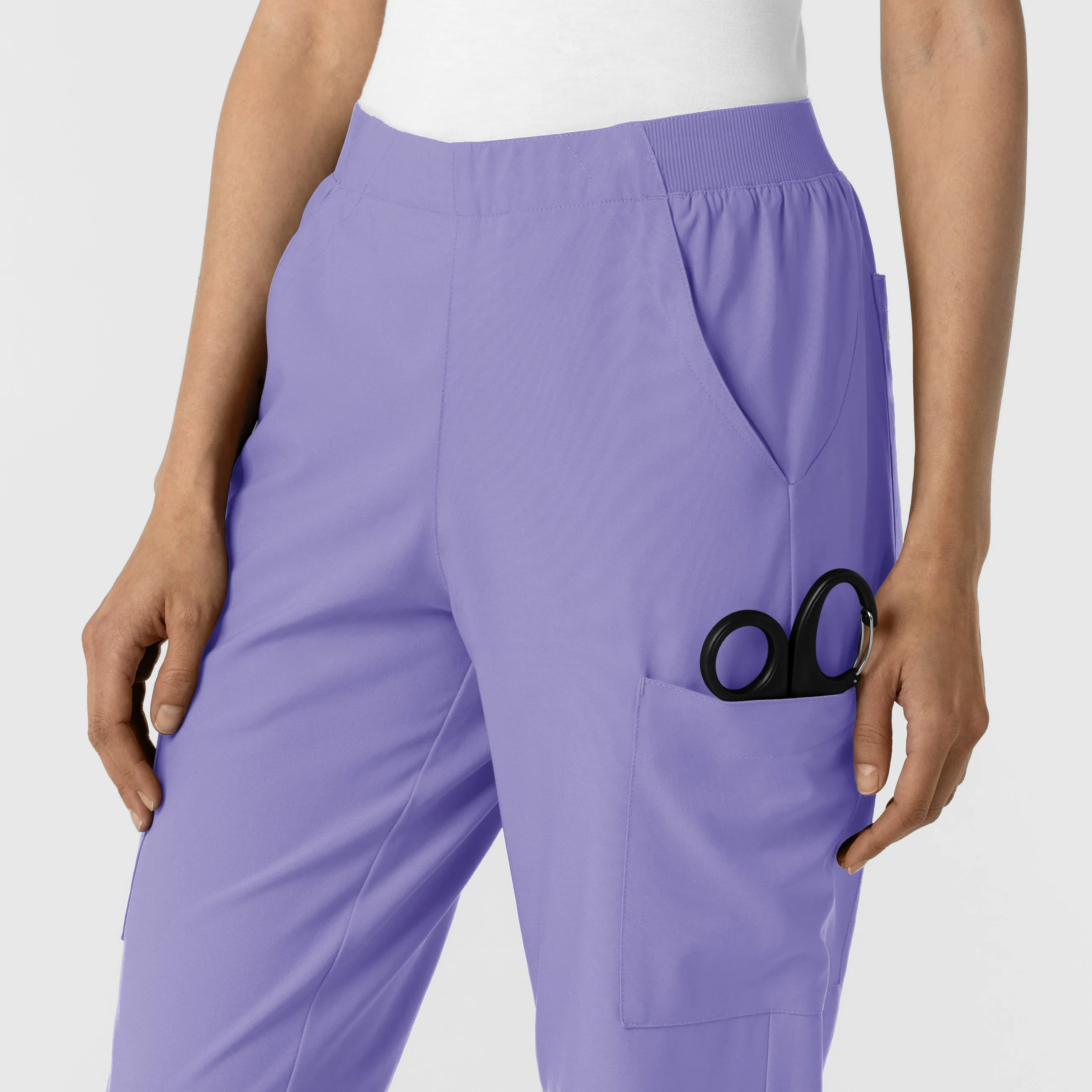 W123 5145 Cargo Utility Scrub Pants Iris Purple