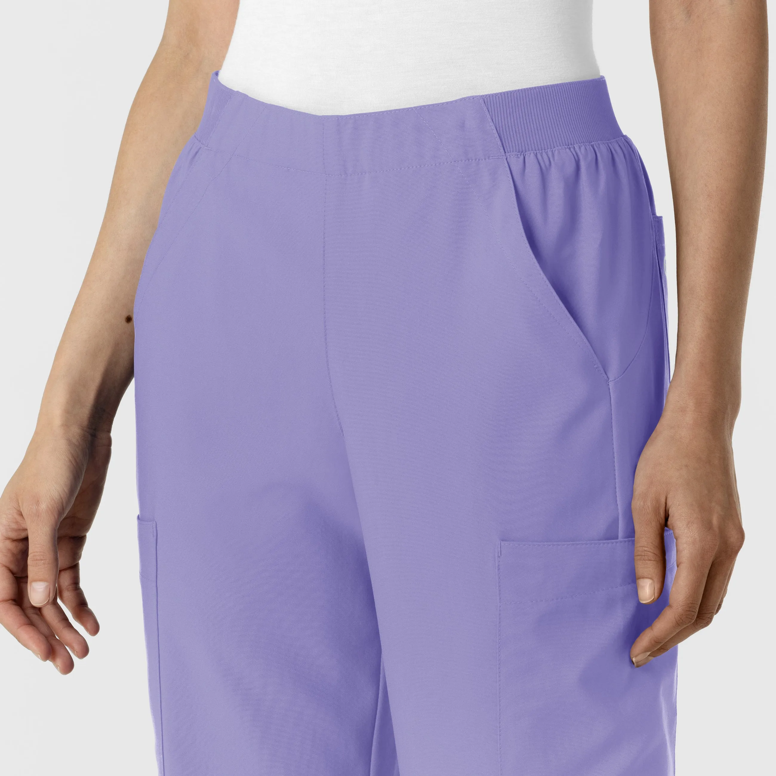 W123 5145 Cargo Utility Scrub Pants Iris Purple