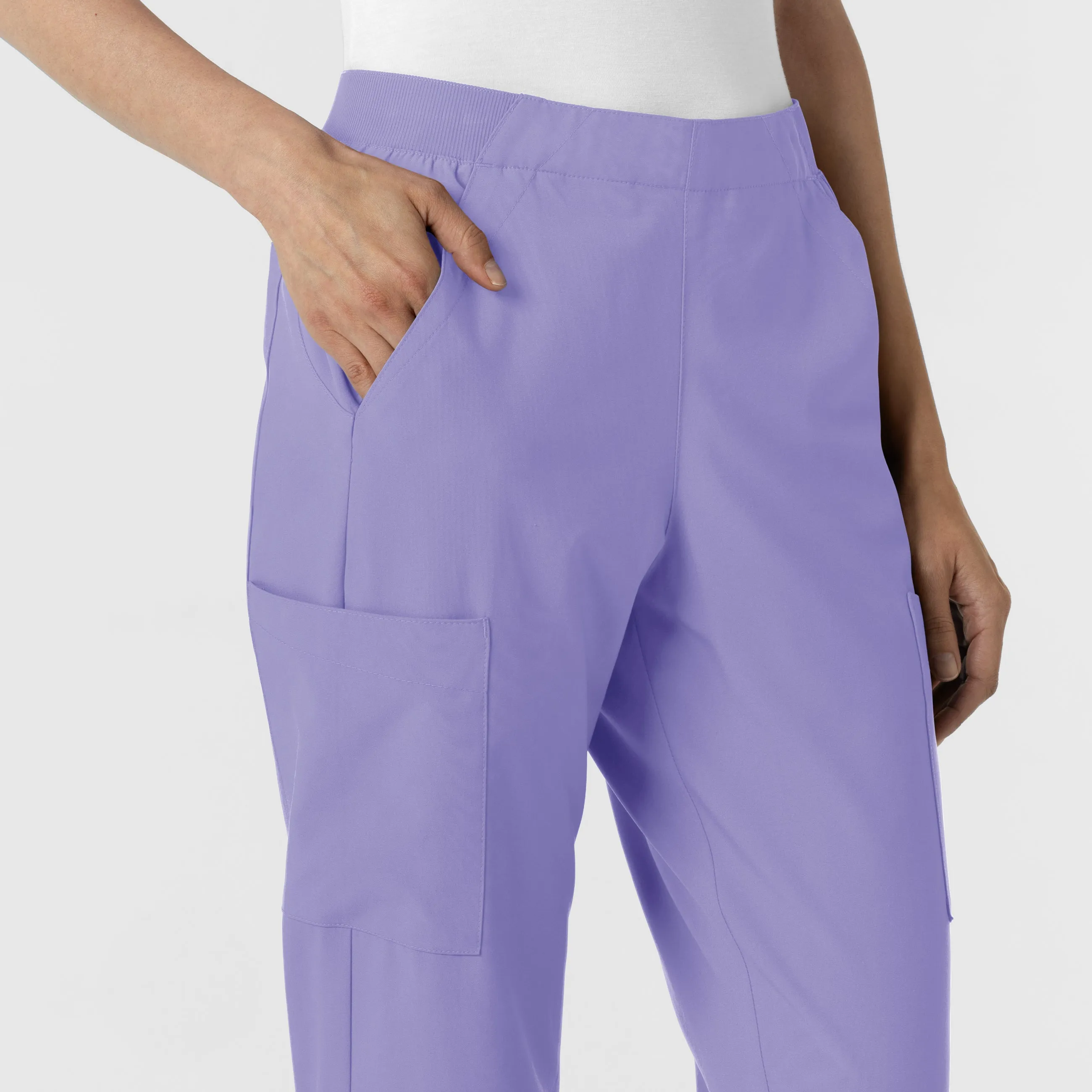 W123 5145 Cargo Utility Scrub Pants Iris Purple