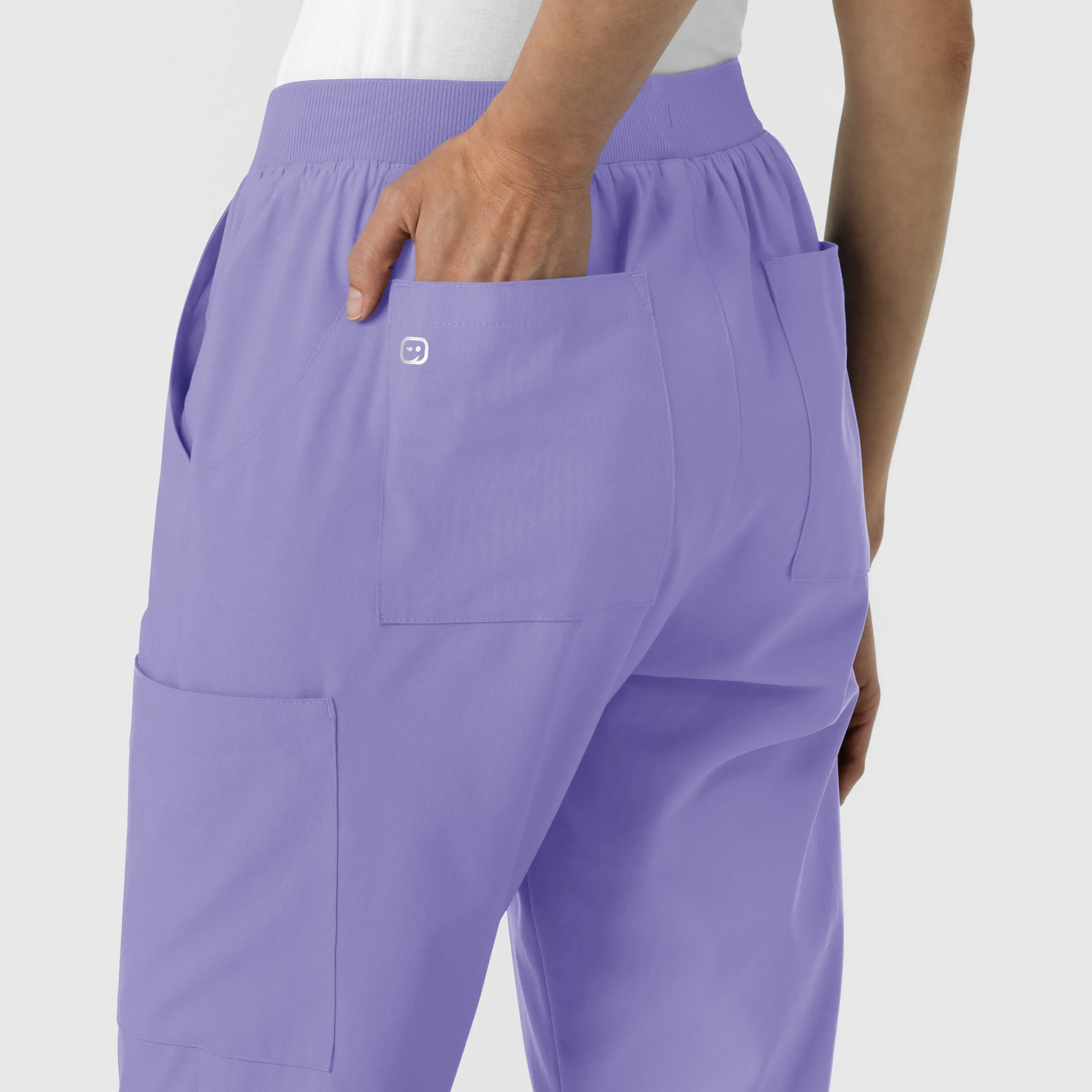 W123 5145 Cargo Utility Scrub Pants Iris Purple