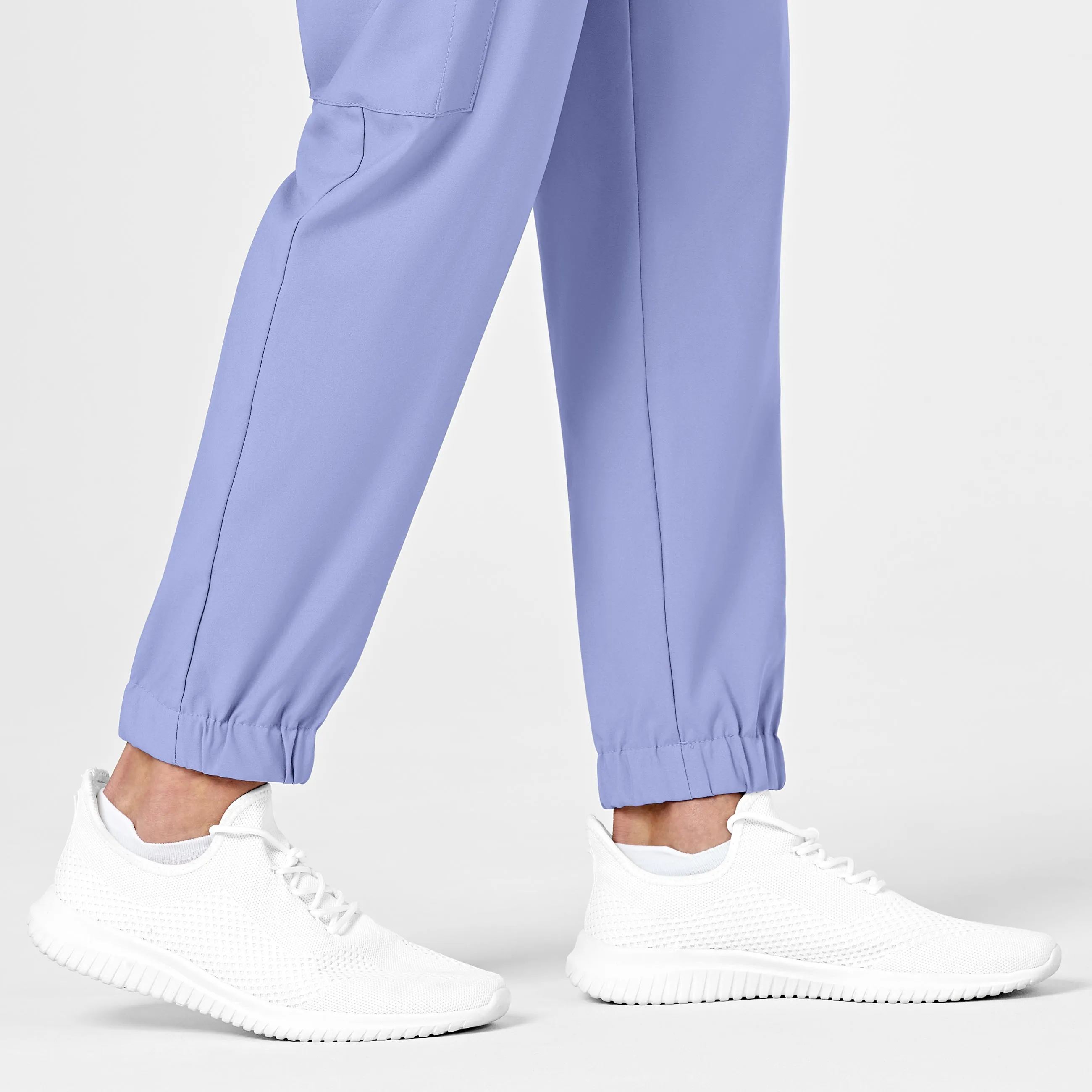 W123 5655 Men's Cargo Jogger Scrub Pants Ceil Blue