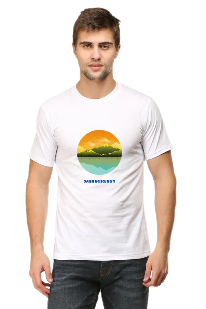 Wanderlust Round Neck Classic T-Shirt