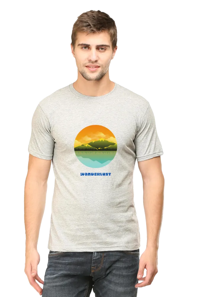 Wanderlust Round Neck Classic T-Shirt