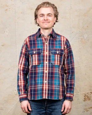 Warehouse & Co Lot 3104 Heavy Flannel Shirt Blue