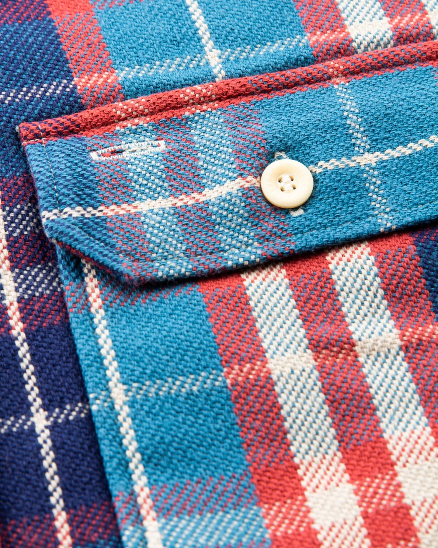 Warehouse & Co Lot 3104 Heavy Flannel Shirt Blue
