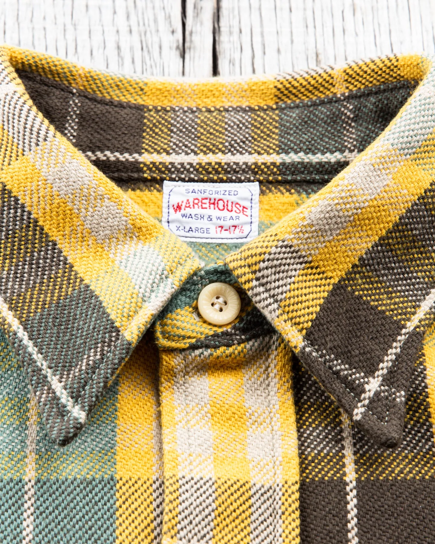 Warehouse & Co Lot 3104 Heavy Flannel Shirt Green