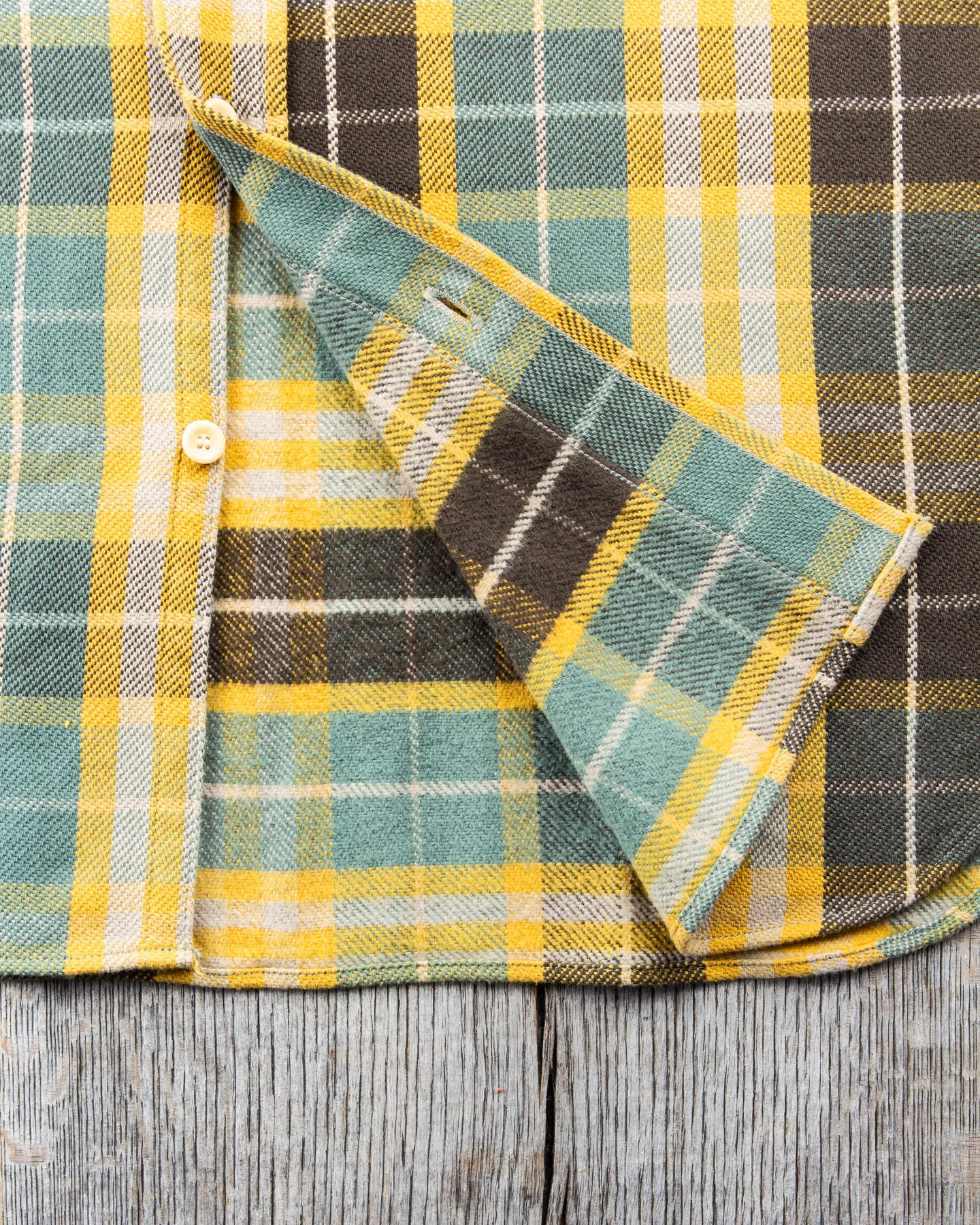 Warehouse & Co Lot 3104 Heavy Flannel Shirt Green