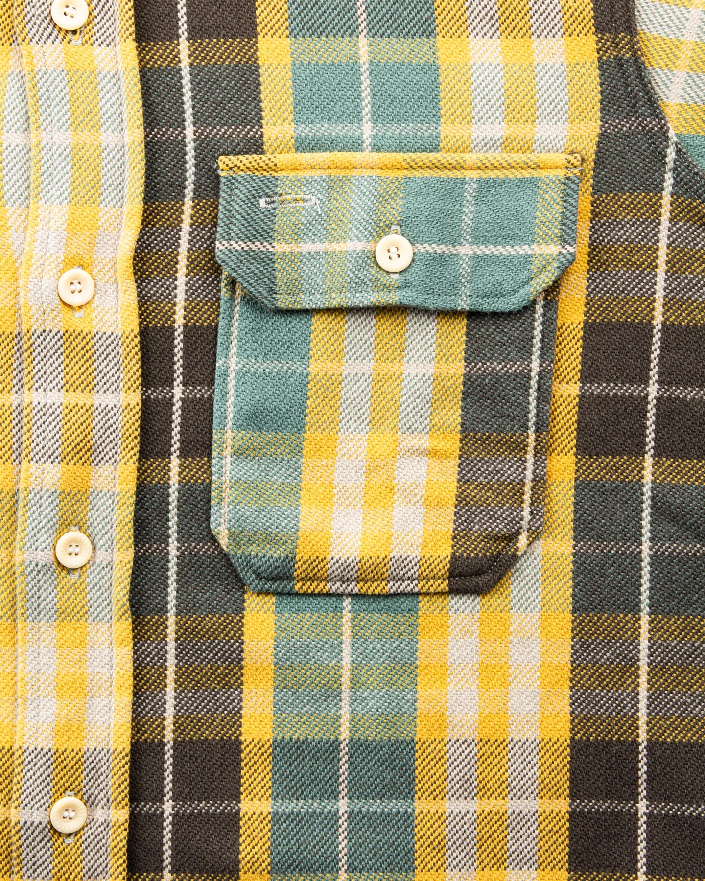 Warehouse & Co Lot 3104 Heavy Flannel Shirt Green