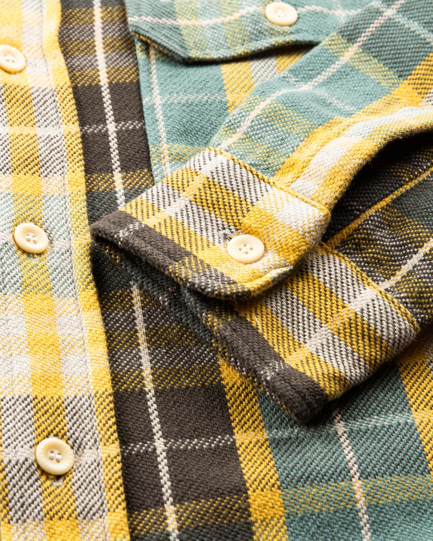 Warehouse & Co Lot 3104 Heavy Flannel Shirt Green