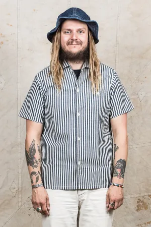 Warehouse & Co Short Sleeved Striped Open Collar Shirt