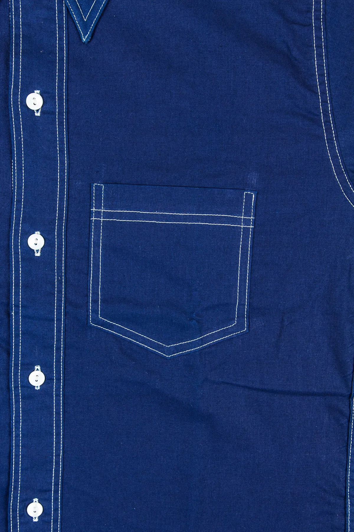 Warehouse & Co Wide Awake Shirt Indigo