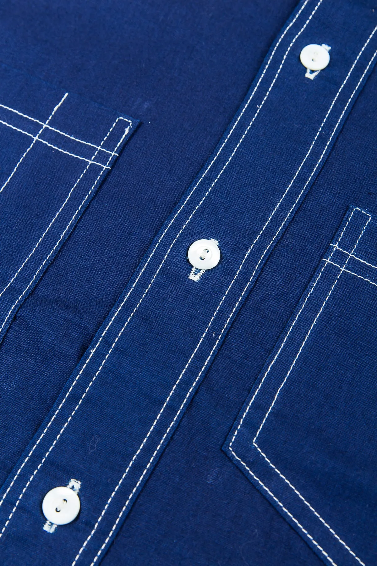 Warehouse & Co Wide Awake Shirt Indigo