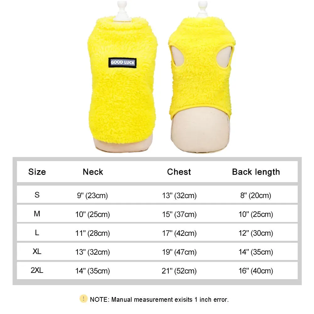 Warm and Cute Dog Vest Sweater