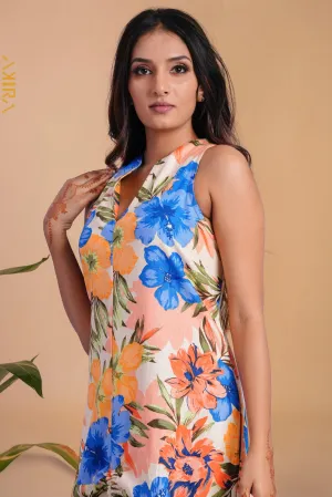 Watercolor Poppy Dress | Kaftan, Bohemian Dress, Floral Dress, Boho Maxi Dress