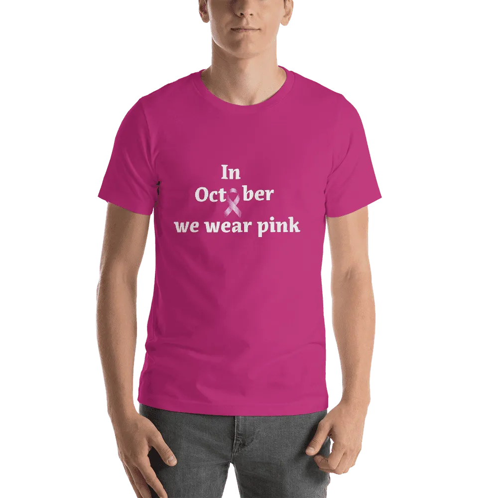 We Wear Pink Short-Sleeve Unisex T-Shirt