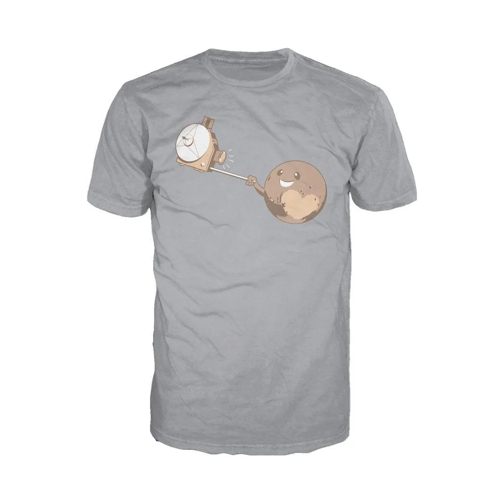 Weird Science Pluto Selfie Official Men's T-shirt (Heather Grey)