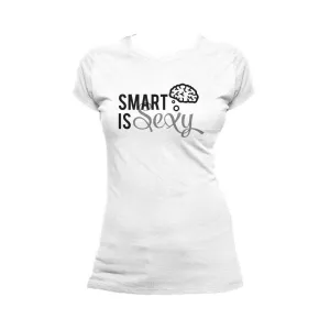 Weird Science Smart Is Sexy Official Women's T-shirt (White)