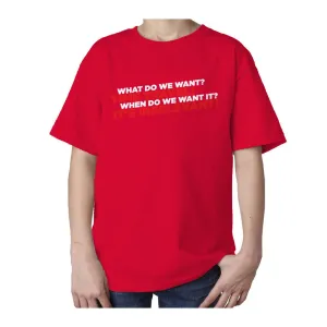 Weird Science Time Travel Official Kid's T-shirt (Red)