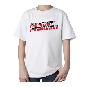 Weird Science Time Travel Official Kid's T-shirt (White)