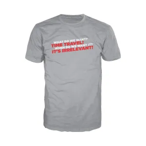 Weird Science Time Travel Official Men's T-shirt (Heather Grey)