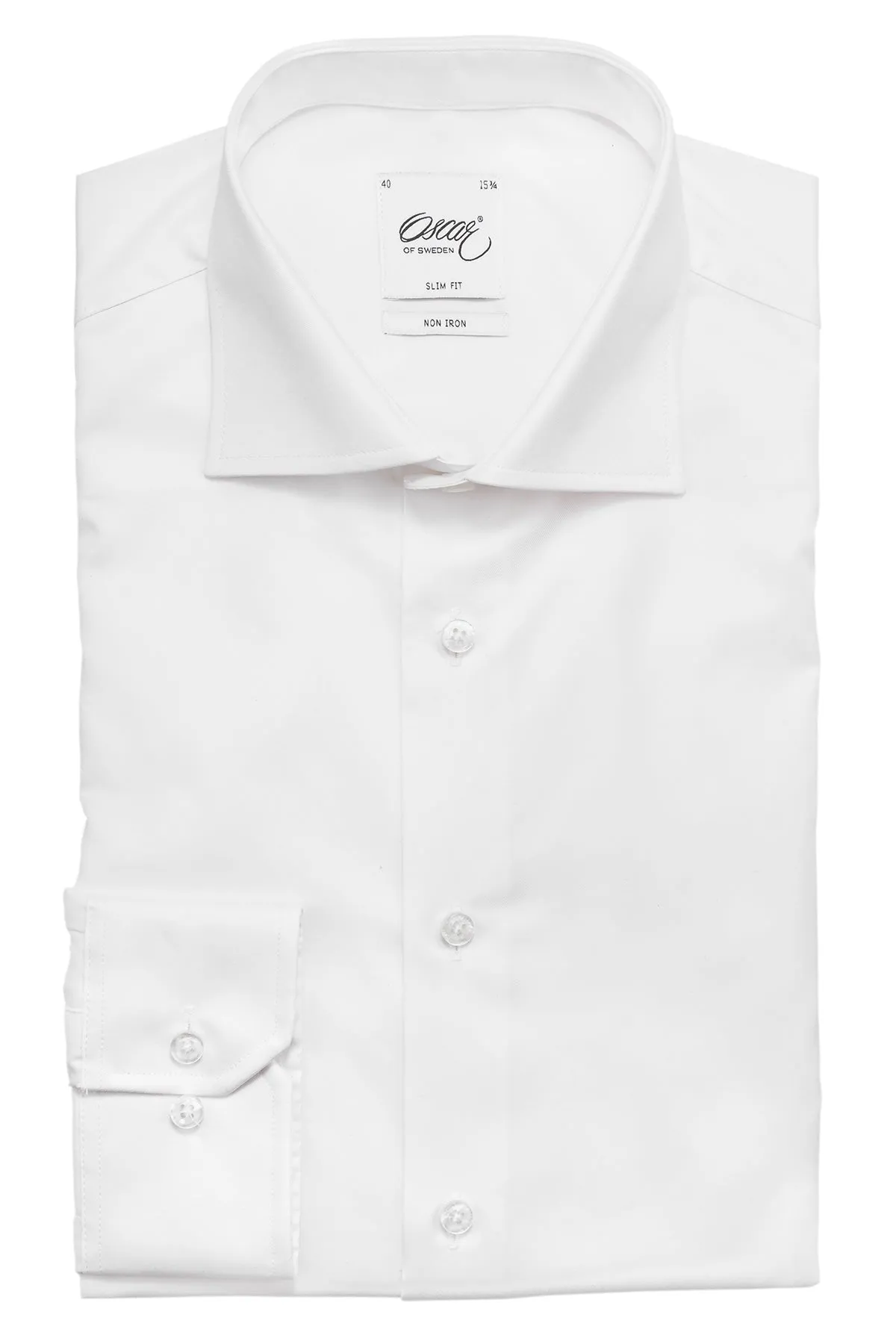 White non iron regular fit shirt